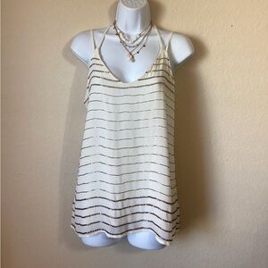 NWT Bar III for Macy’s Size: Small Black Camisole with Fully Beaded Gold Accents